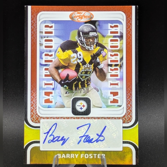 Barry Foster 2024 Panini Certified Mirror Signatures Auto 44/50 Steelers Legend - Picture 1 of 7